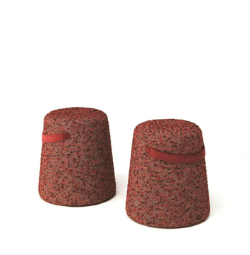 LEONARDO L96 - Upholstered round pouf by Arte Brotto - view 3